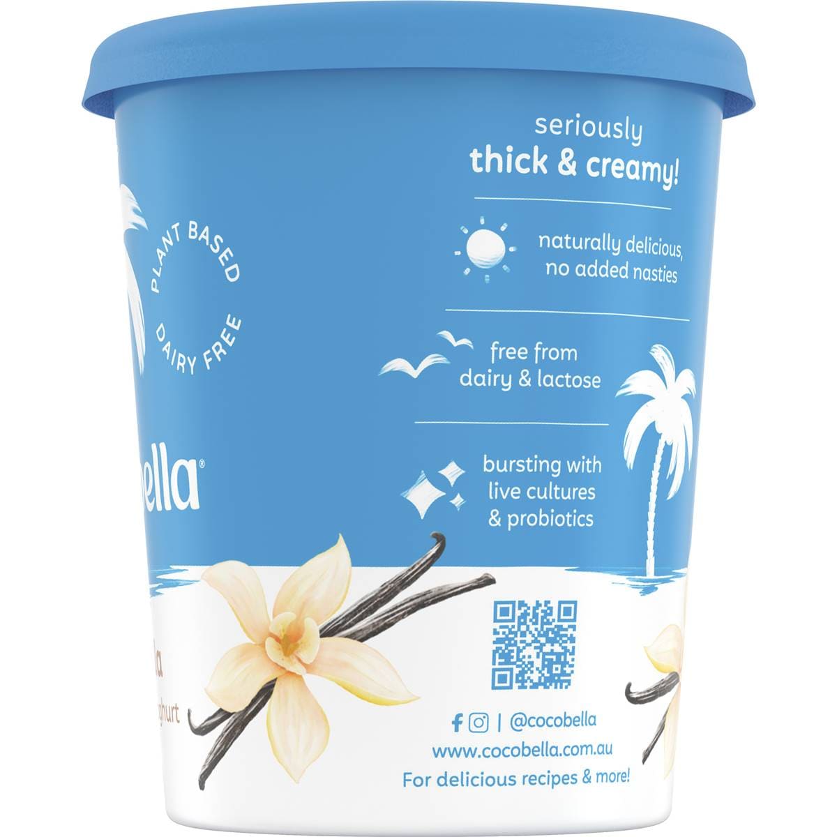 Cocobella Dairy Free Coconut Yoghurt Vanilla 500g Woolworths
