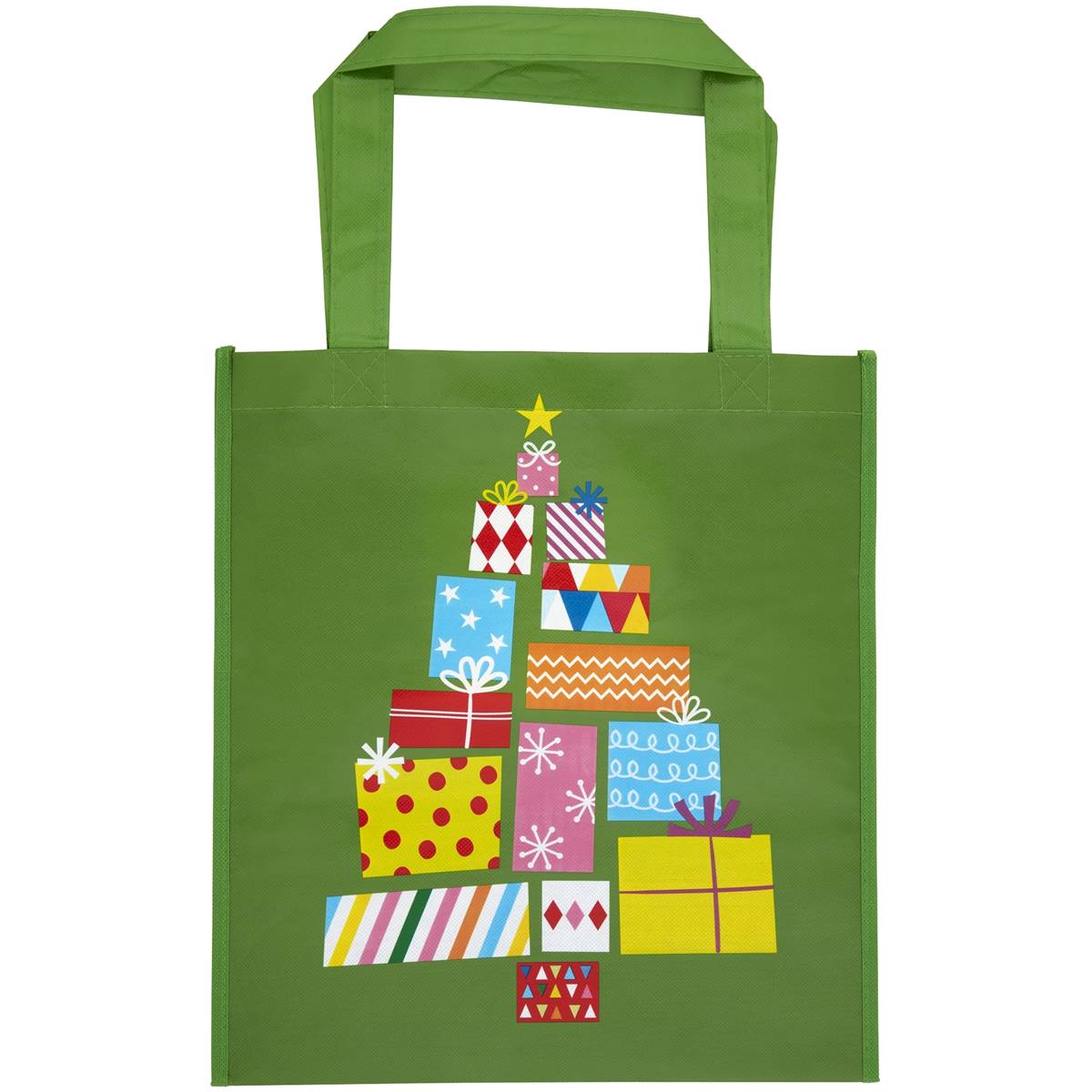 Christmas Shopping Bag Green Each Woolworths