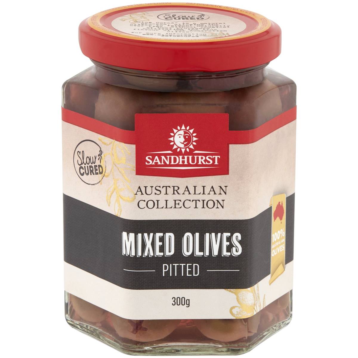 Sandhurst Mixed Pitted Olives 300g Woolworths