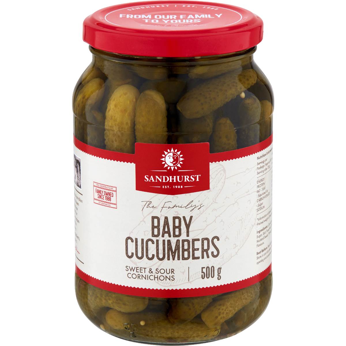 Sandhurst Baby Cucumbers 500g Woolworths