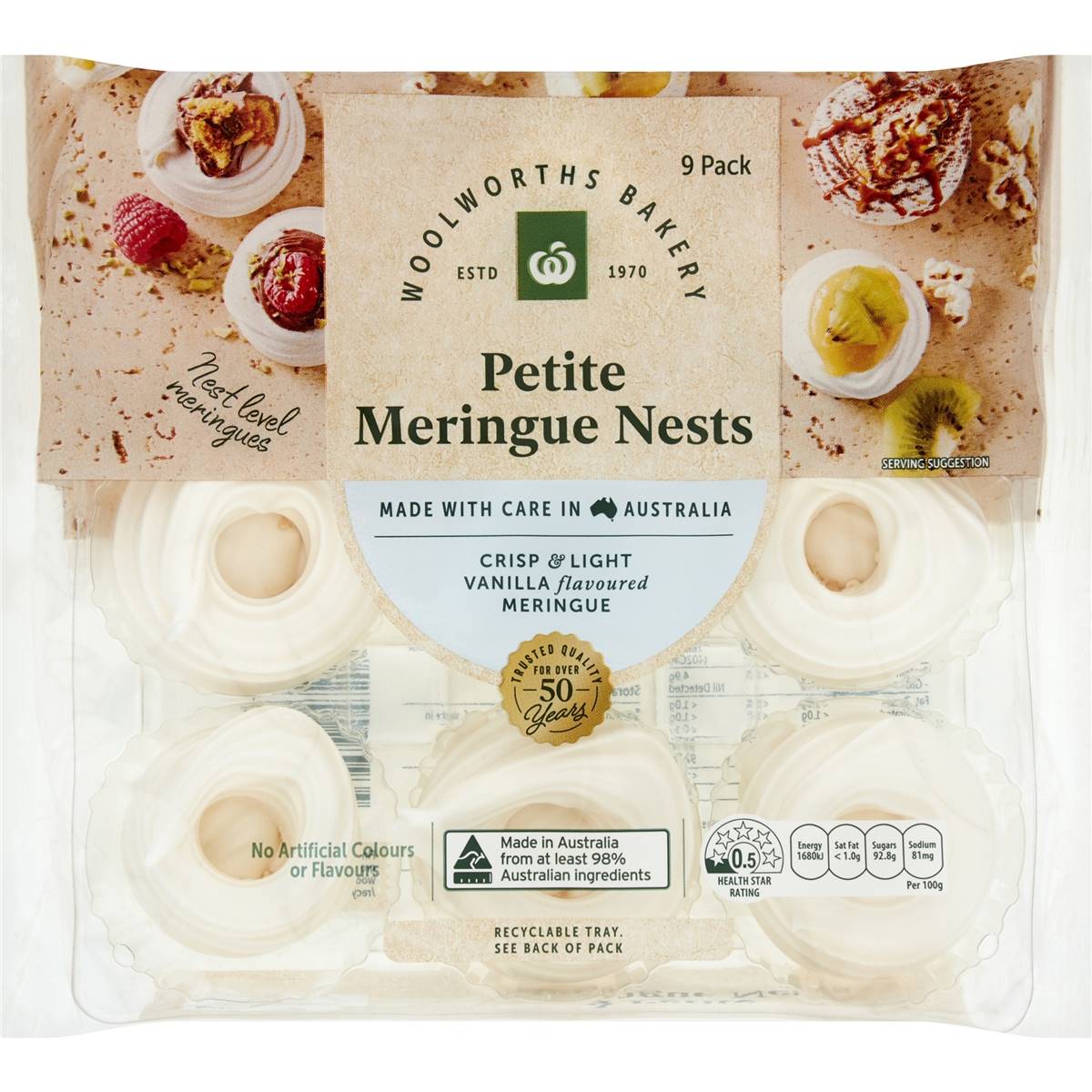 Woolworths Petite Meringue Nests 9 Pack Woolworths