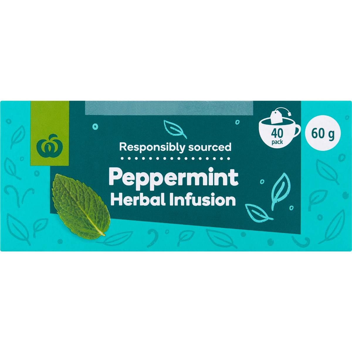 Woolworths Peppermint Tea 40 Pack Woolworths