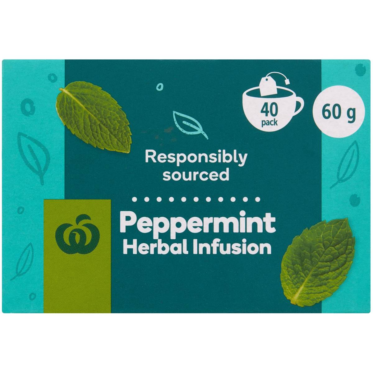 Woolworths Peppermint Tea 40 Pack Woolworths