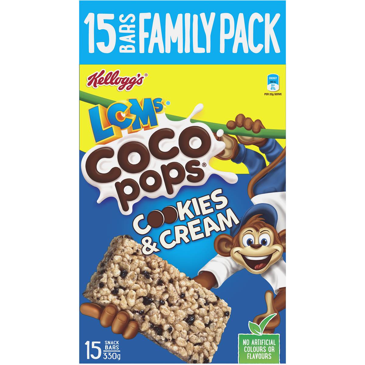 Kelloggs Lcms Coco Pops Cookies And Cream Snack Bars 330g Woolworths 7164