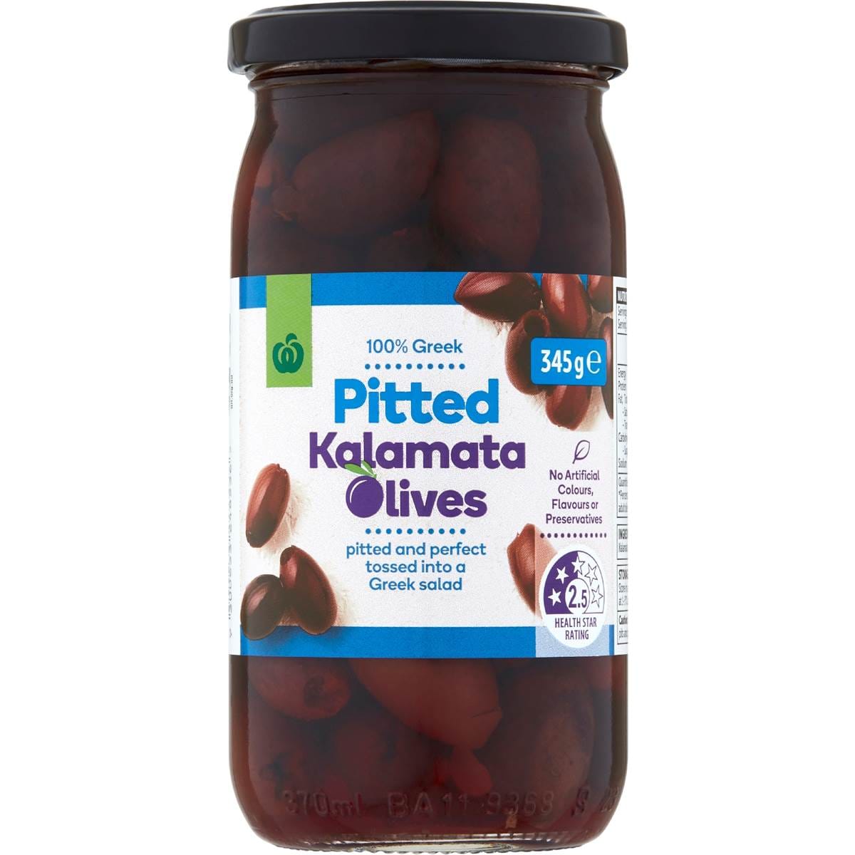 Woolworths Pitted Kalamata Olives 345g Woolworths
