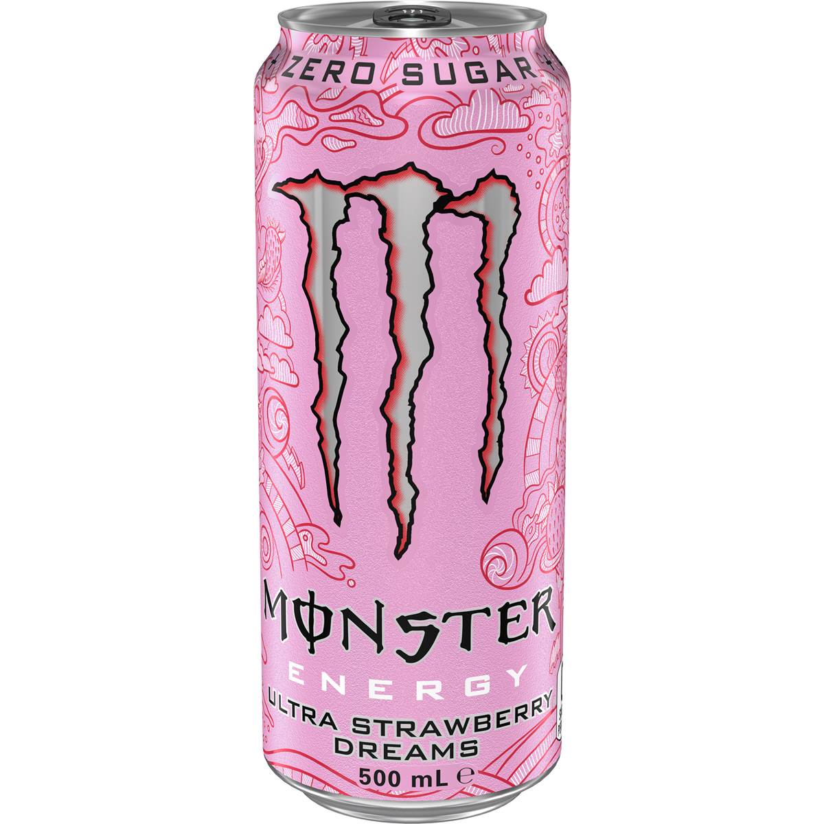 Monster Energy Ultra Strawberry Dreams Drink 500ml | Woolworths