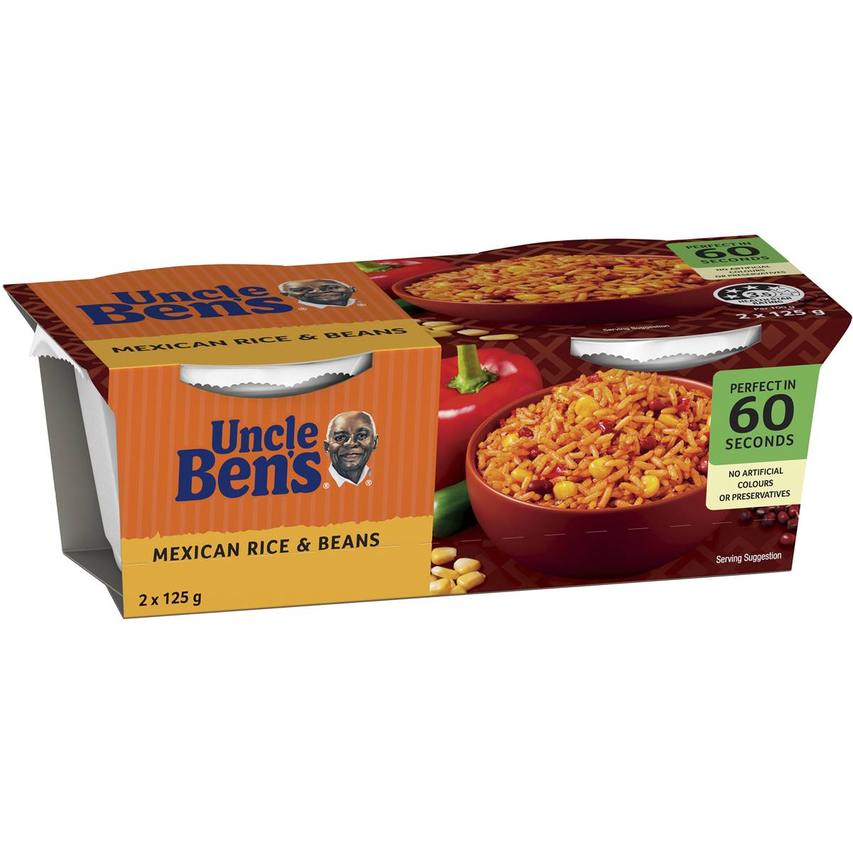 Uncle Ben's Mexican Beans Rice Cup 125g X2 Pack Woolworths