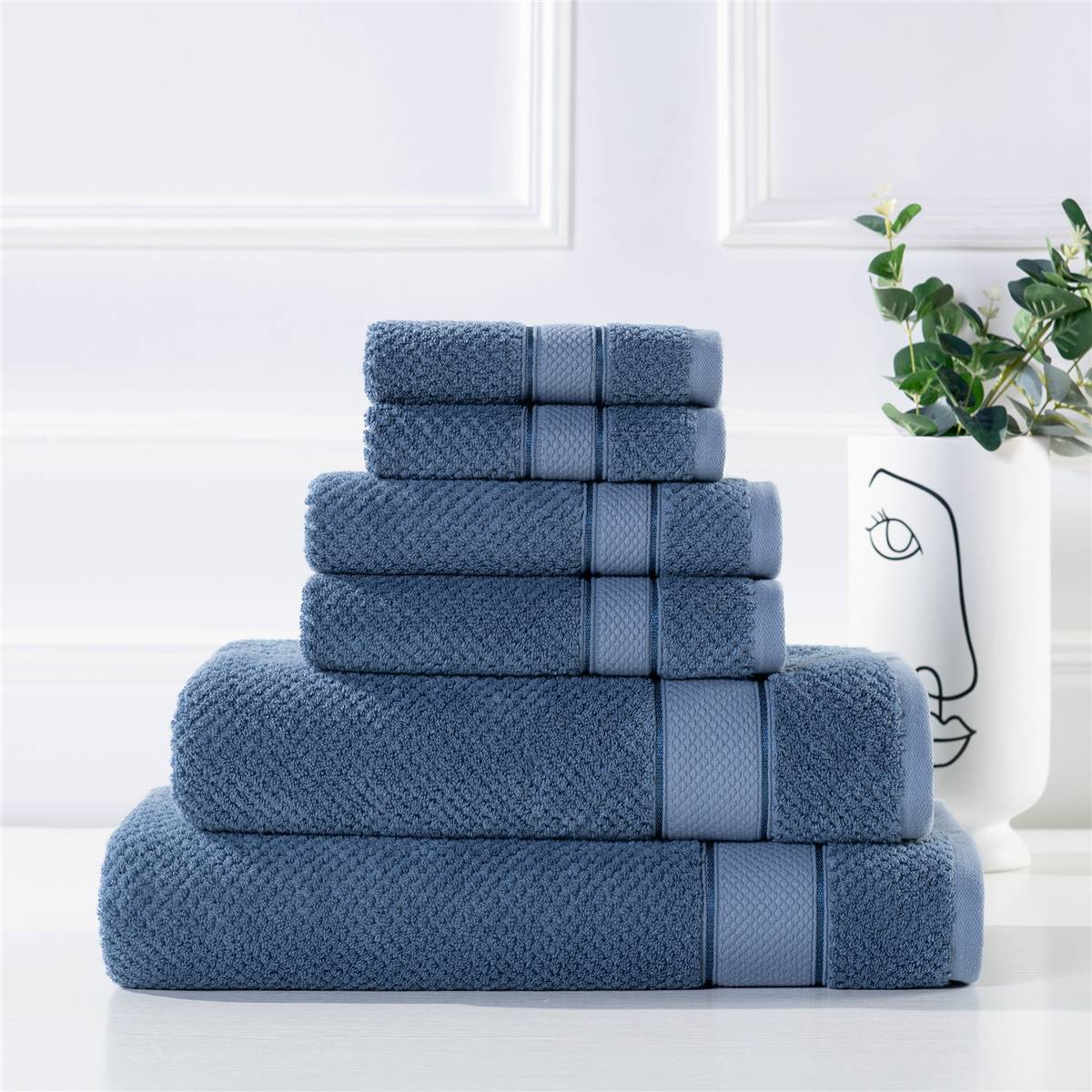 Inspire Premium Bath Sheet Blue Each Woolworths