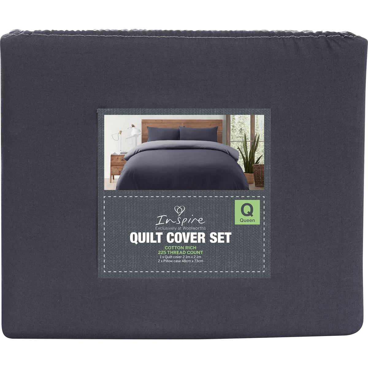 Inspire Printed Quilt Cover Set Queen Bed Assorted Each Woolworths