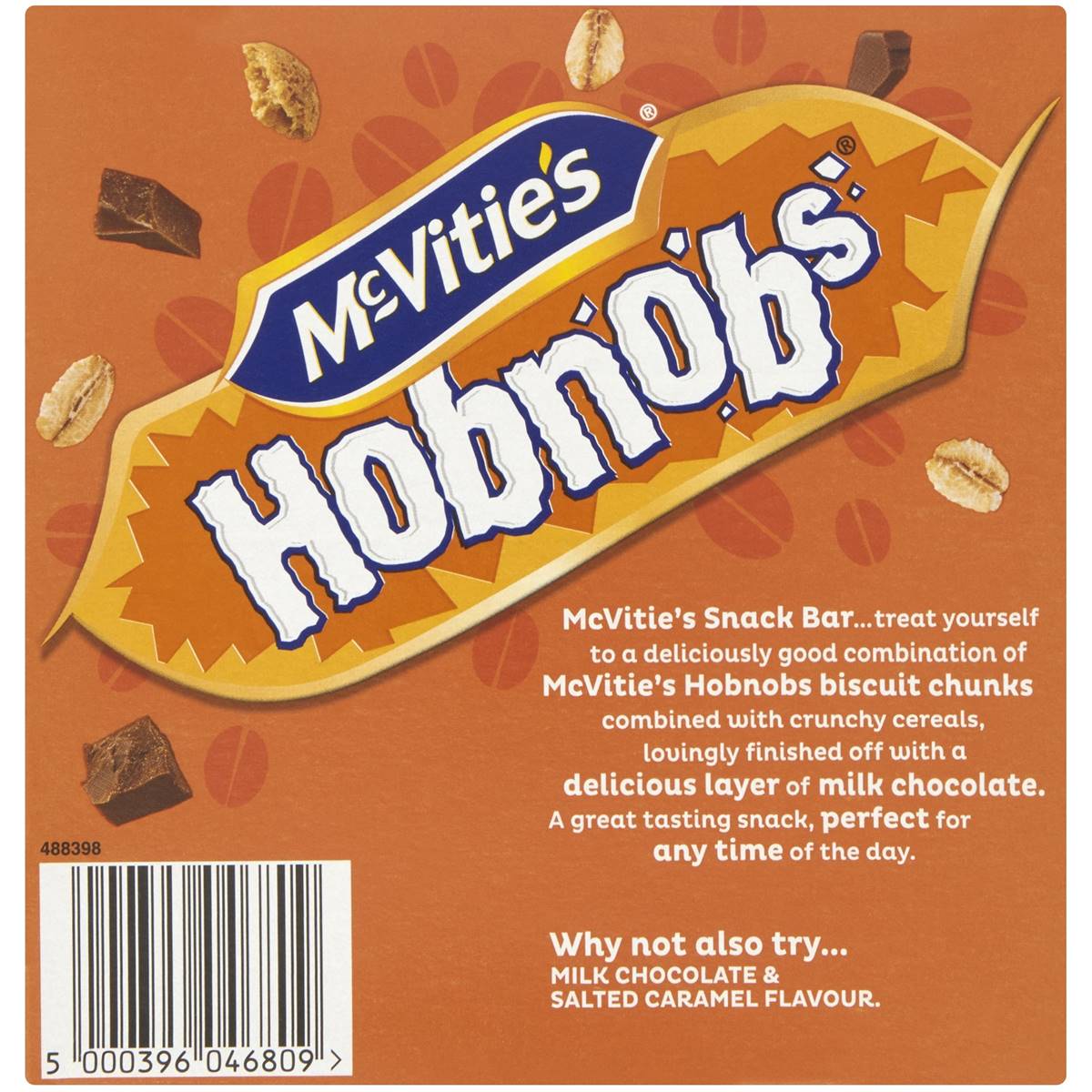 Mcvitie's Hob Nob Bars Golden Syrup & Chocolate 180g Woolworths