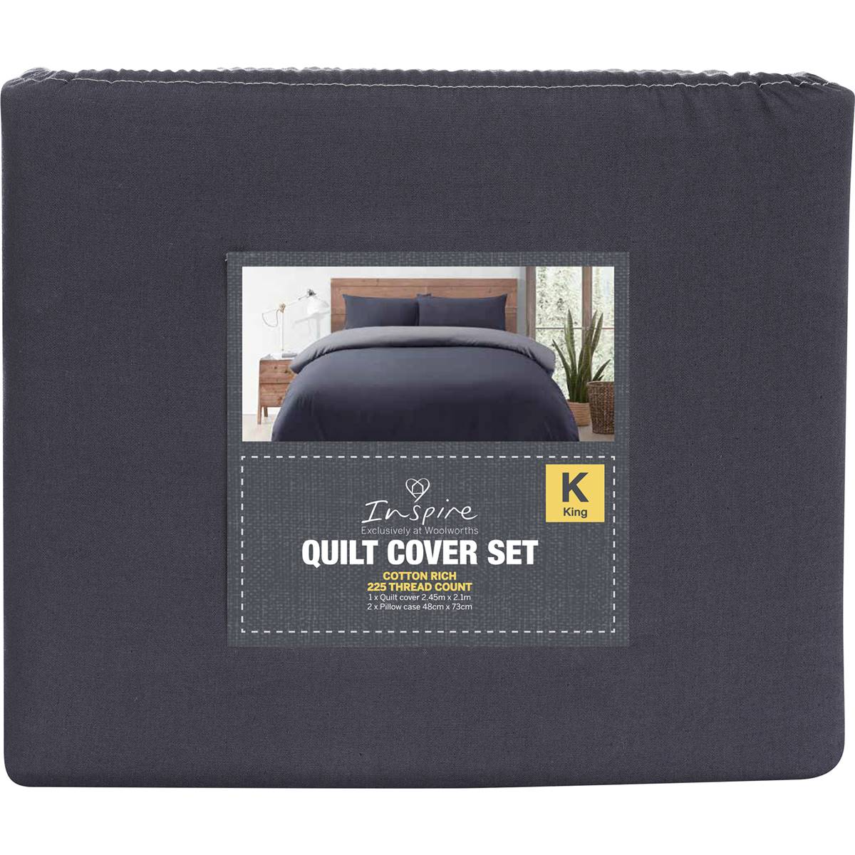 Inspire Printed Quilt Cover Set King Bed Assorted Each Woolworths