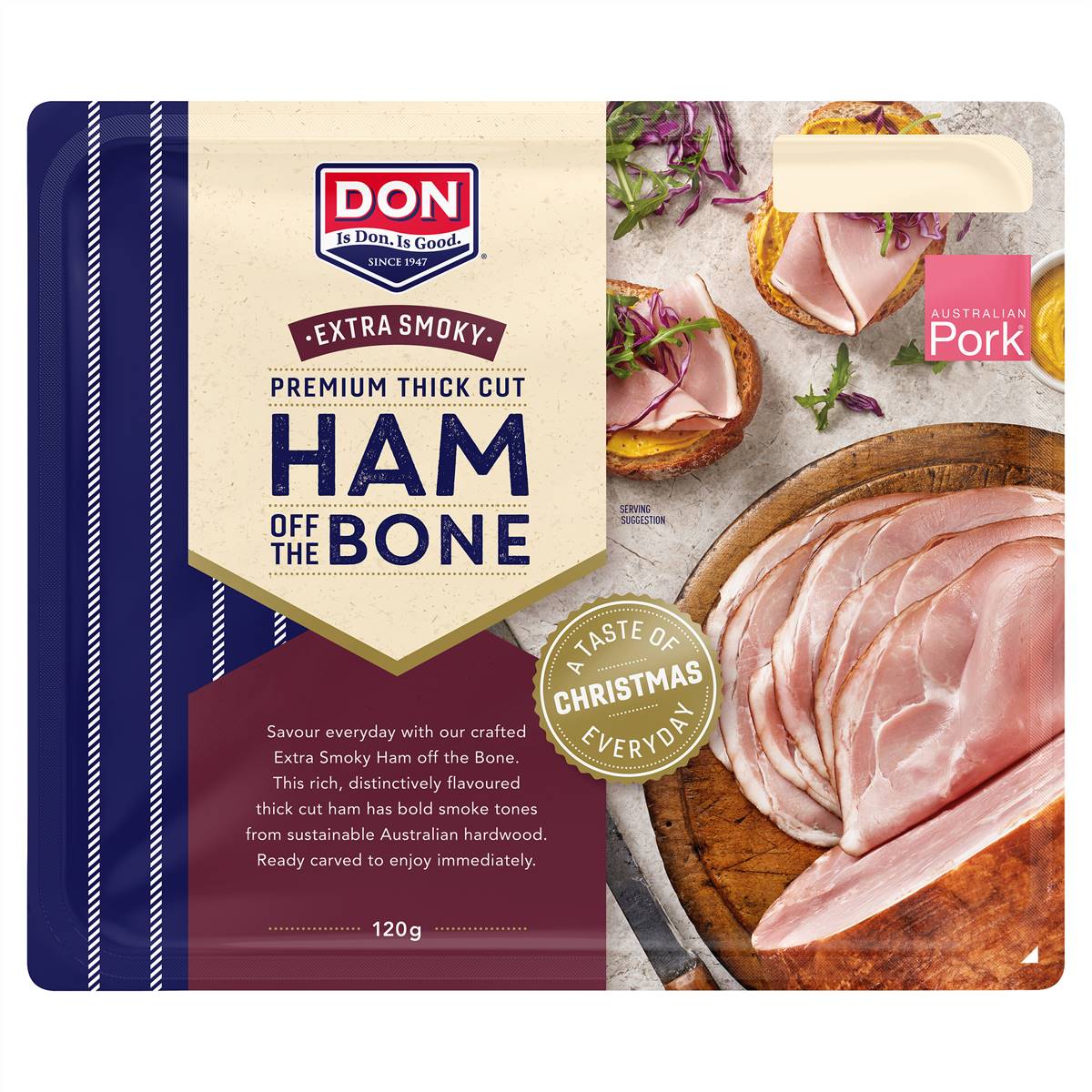 Don Ham Off Bone Smoky Sliced 120g Woolworths