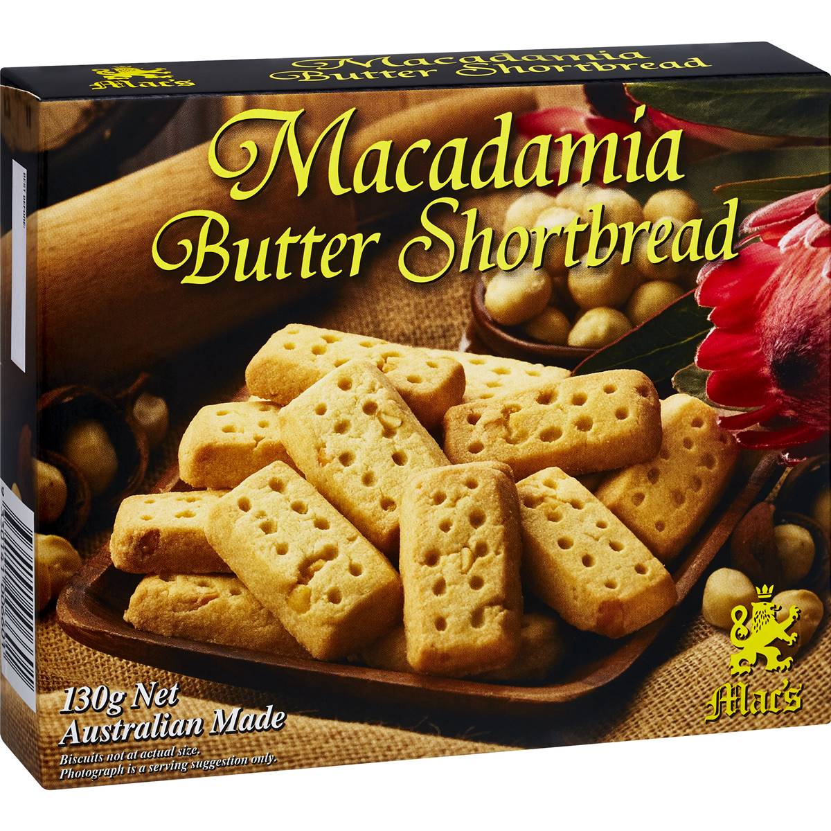 Macs Macadamia Butter Shortbread Fingers 130g Woolworths