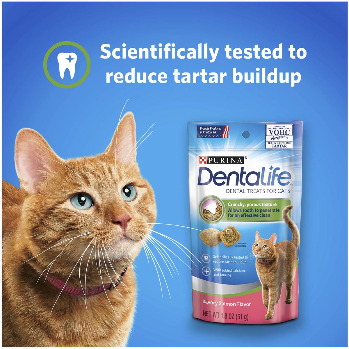 Dentalife Adult Salmon Cat Dental Treats 51g Woolworths