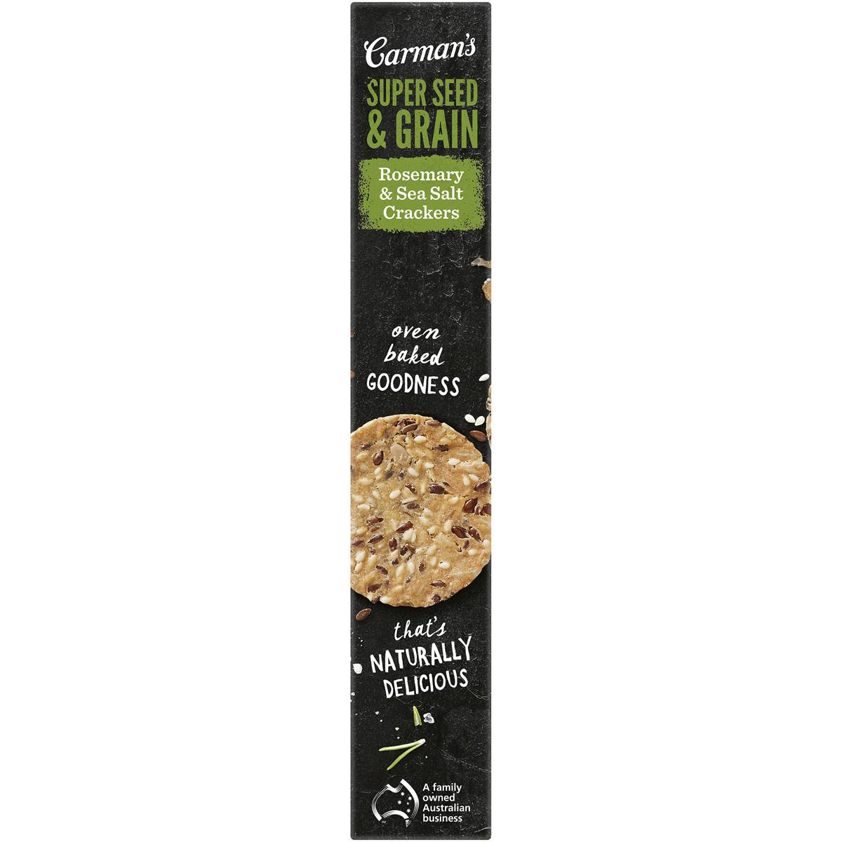 Carman's Crackers Rosemary Sea Salt 80g Woolworths