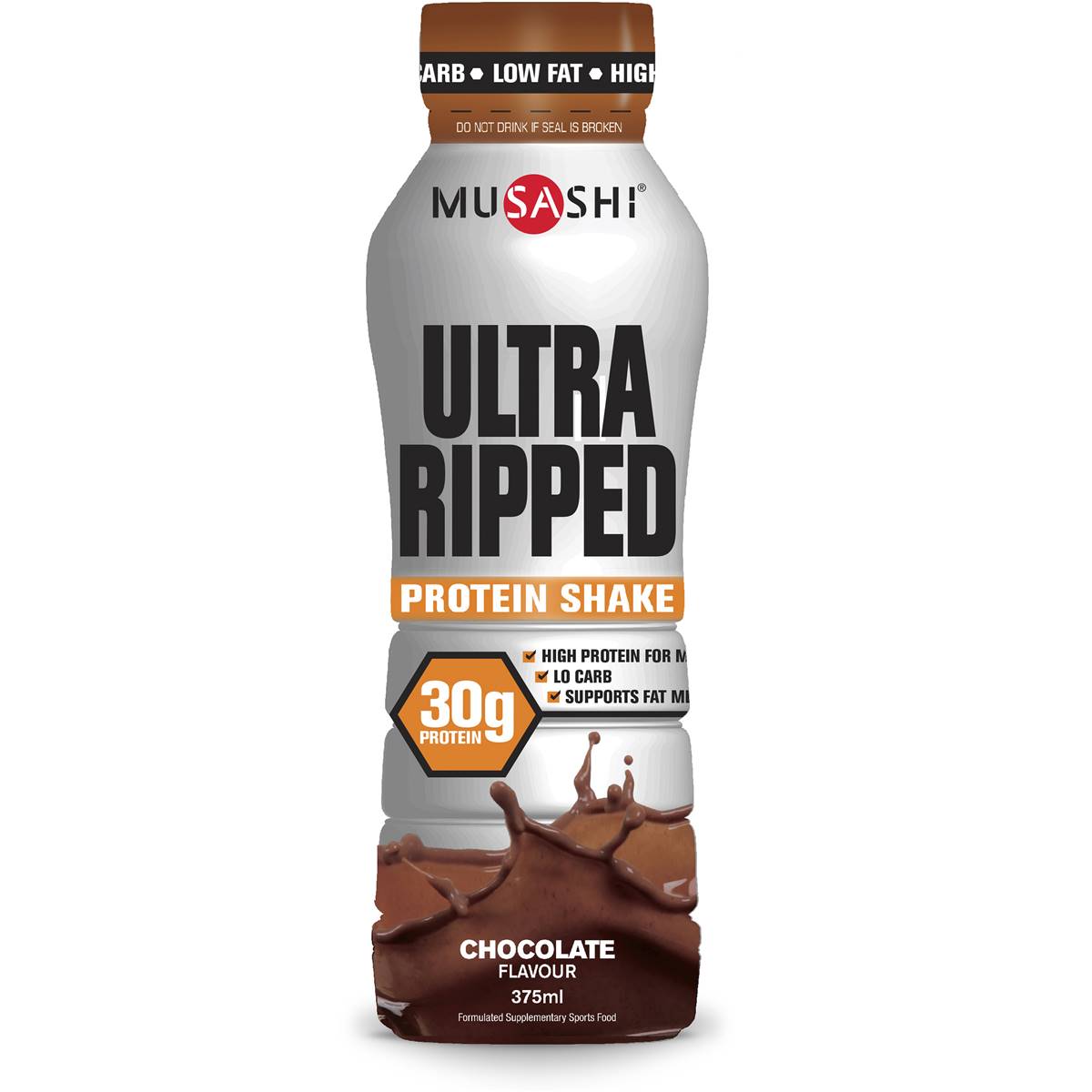 Musashi Ultra Ripped Protein Shake Chocolate 375ml | Woolworths