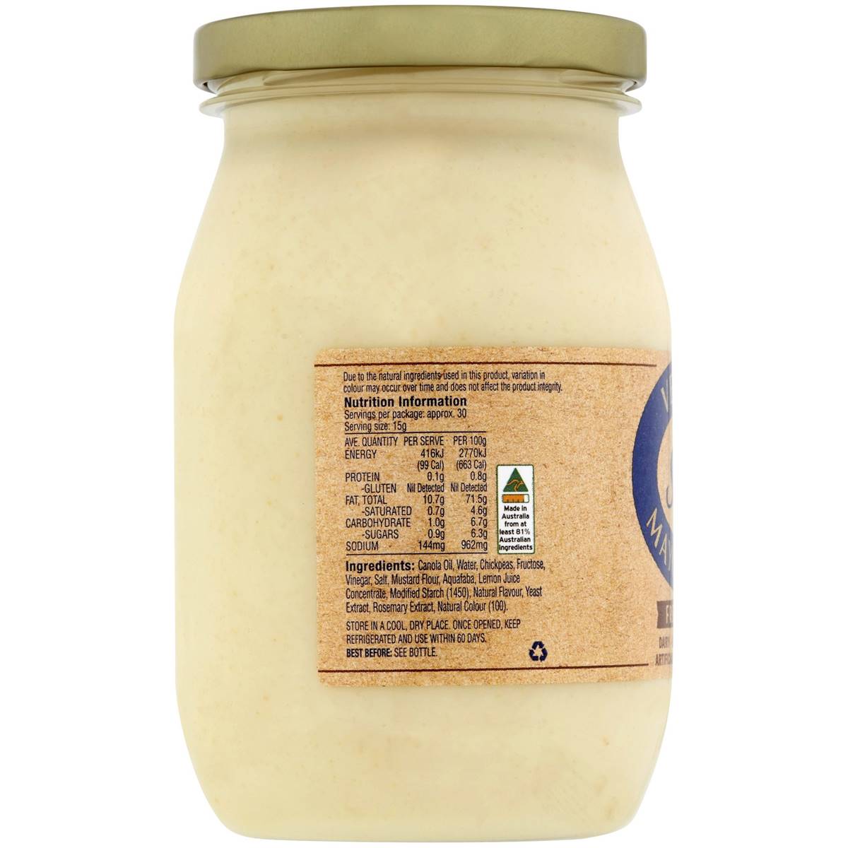 S&w Vegan Mayonnaise 460g Woolworths