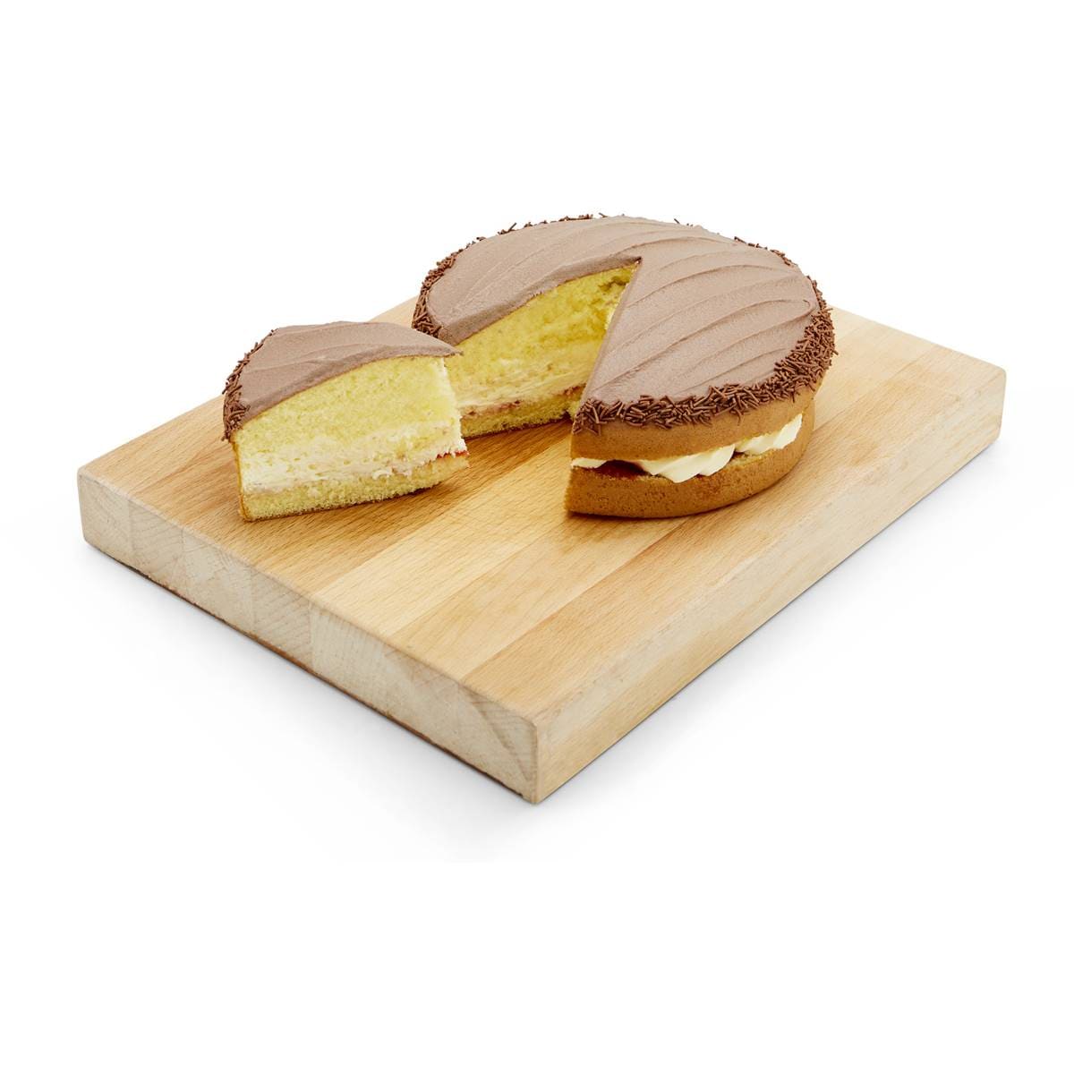 Iced Sponge Brown Sponge Cake Iced With Fresh Cream & Jam Each | Woolworths