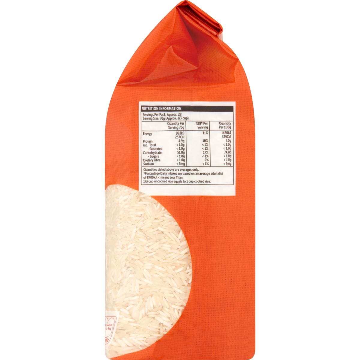 Woolworths Basmati Rice 2kg Woolworths