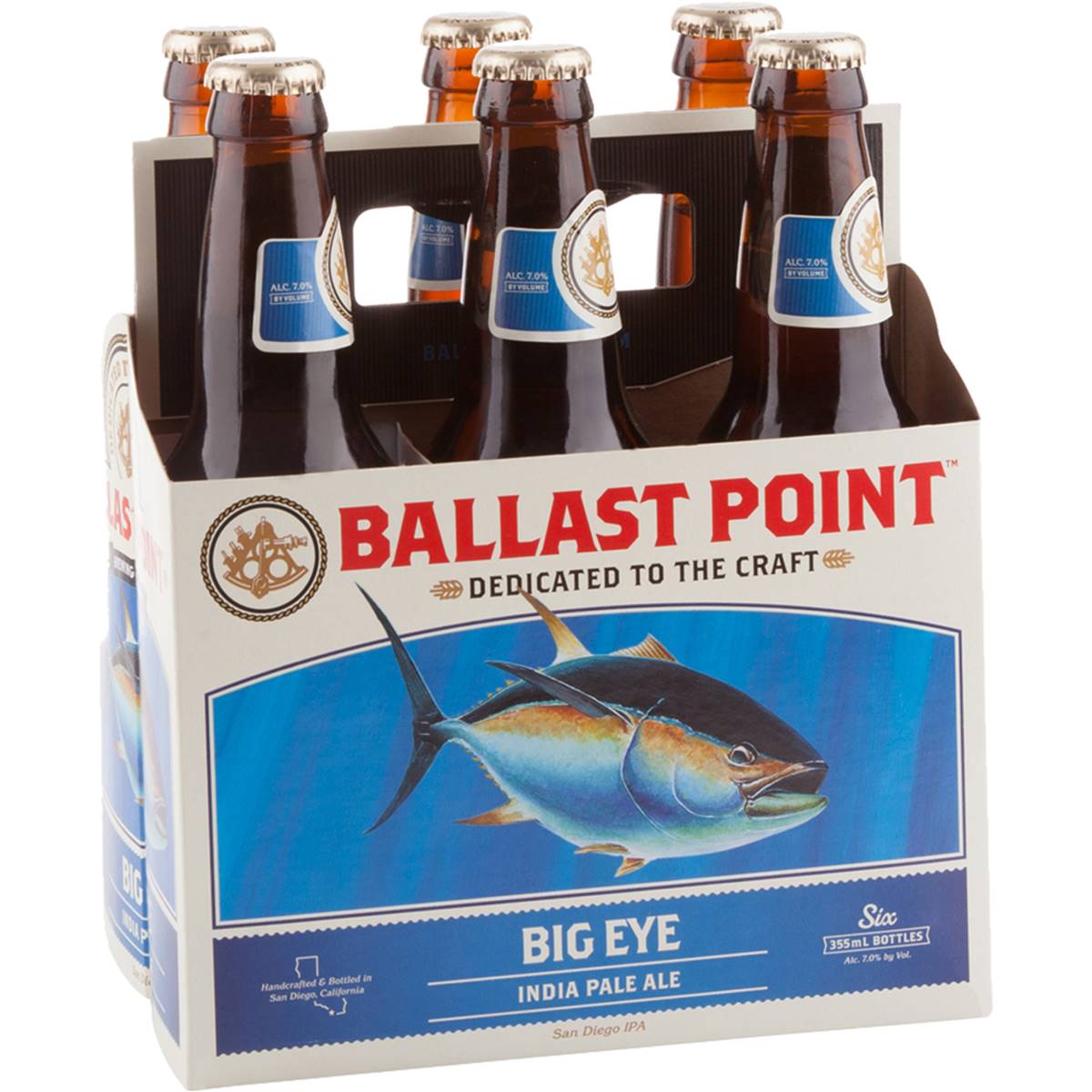 Ballast Point Big Eye Indian Pale Ale Bottles 6x355ml Pack Woolworths