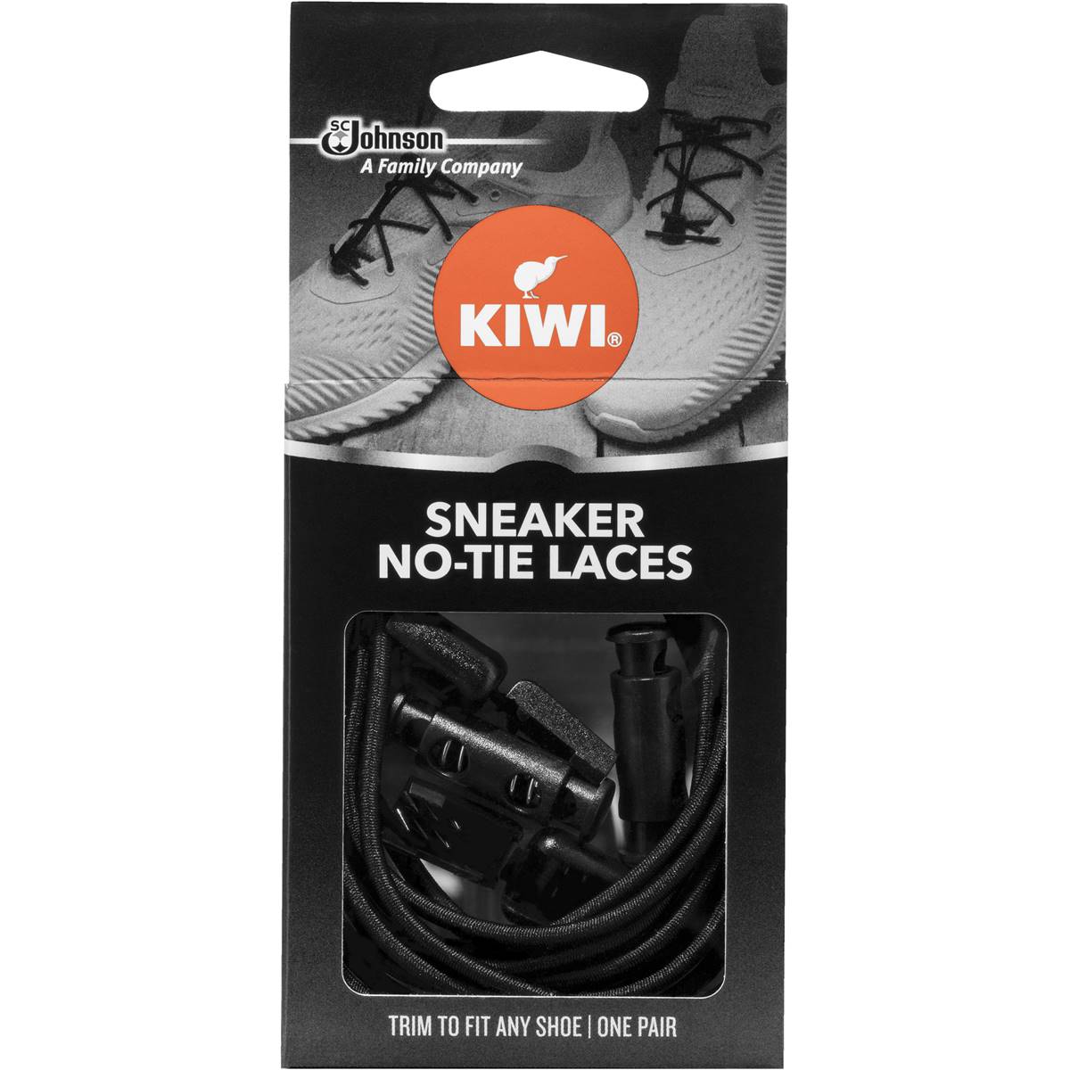 Kiwi Black No Tie Laces Each Woolworths