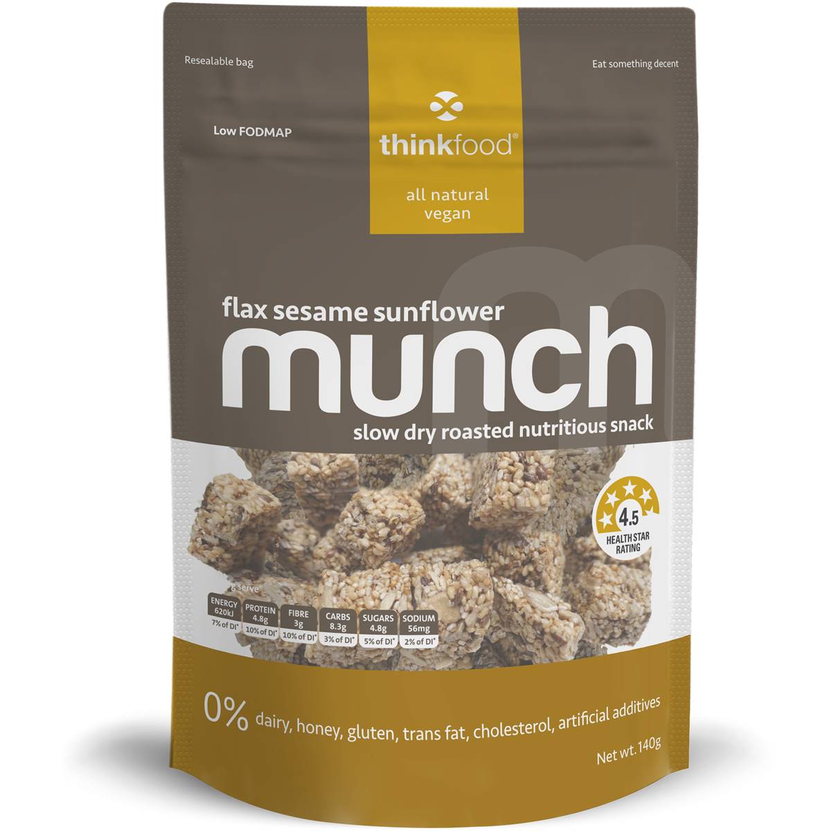 Thinkfood Munch Flax Sesame Sunflower