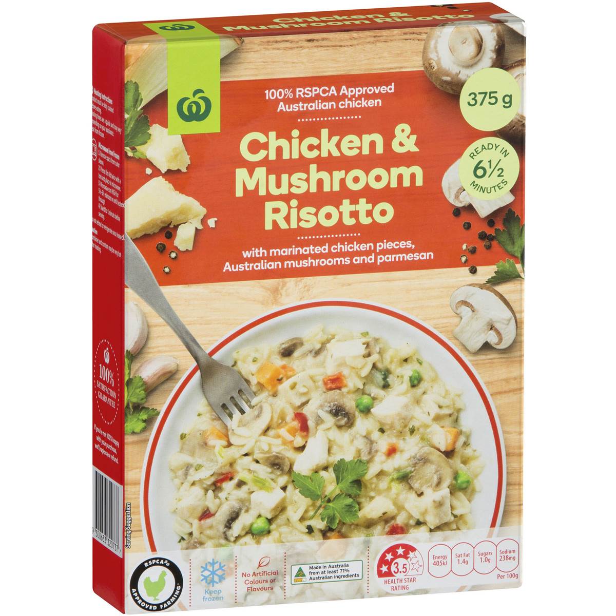 Woolworths Chicken & Mushroom Risotto 375g Woolworths