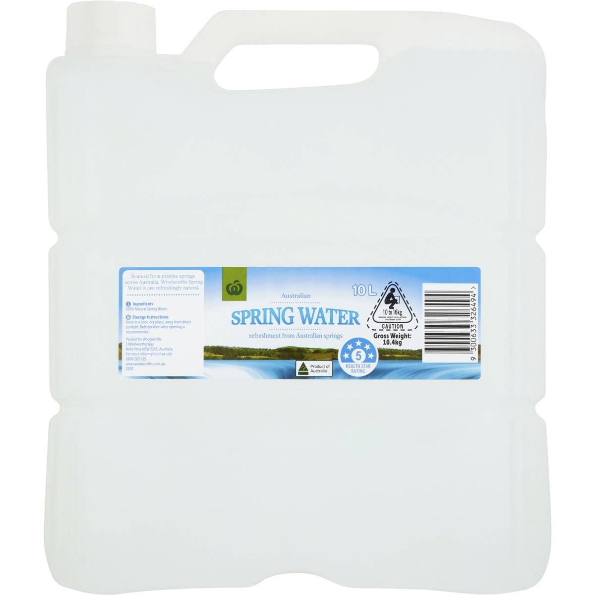 Woolworths Select Mountain Spring Water 10l | Woolworths