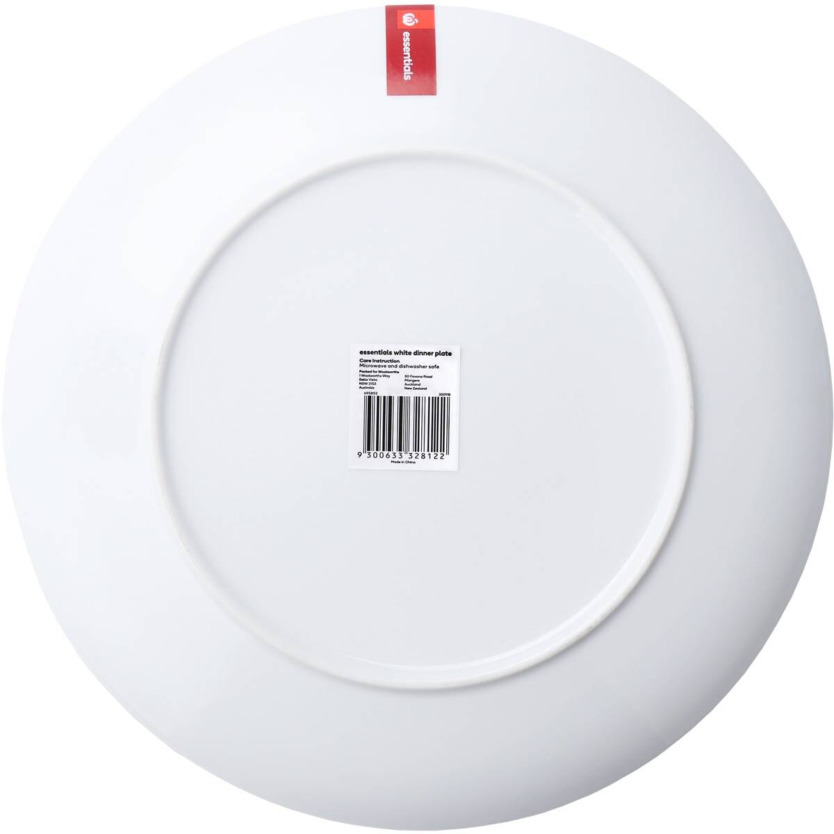 Essentials Dinnerware White Porcelain Each Woolworths