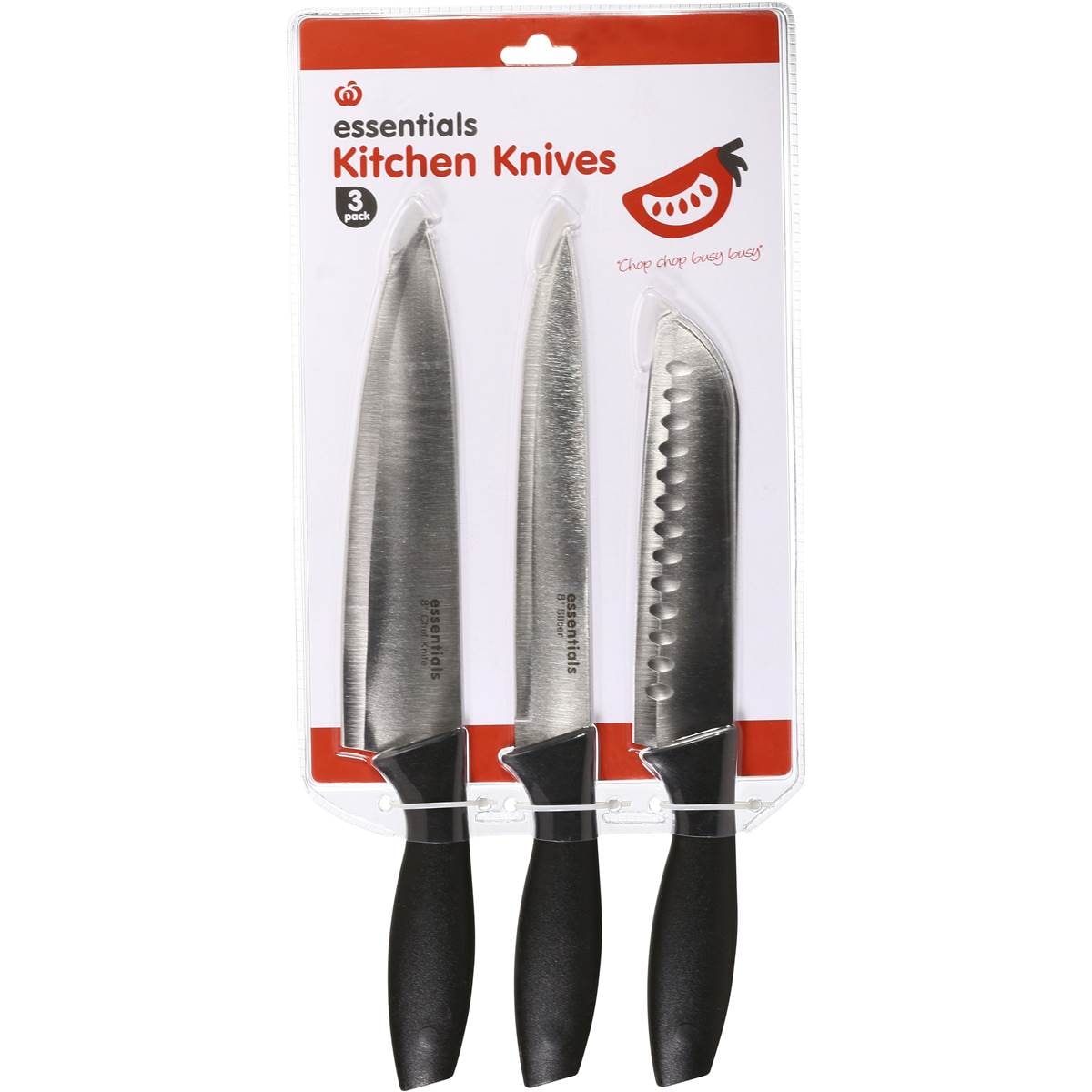 Homebrand Utensil Non Stick Knives 3 Pack Woolworths