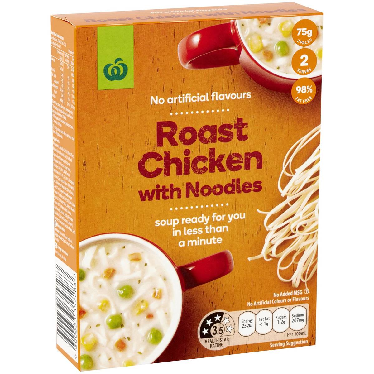 Woolworths Instant Soup Roast Chicken With Noodles 75g Woolworths