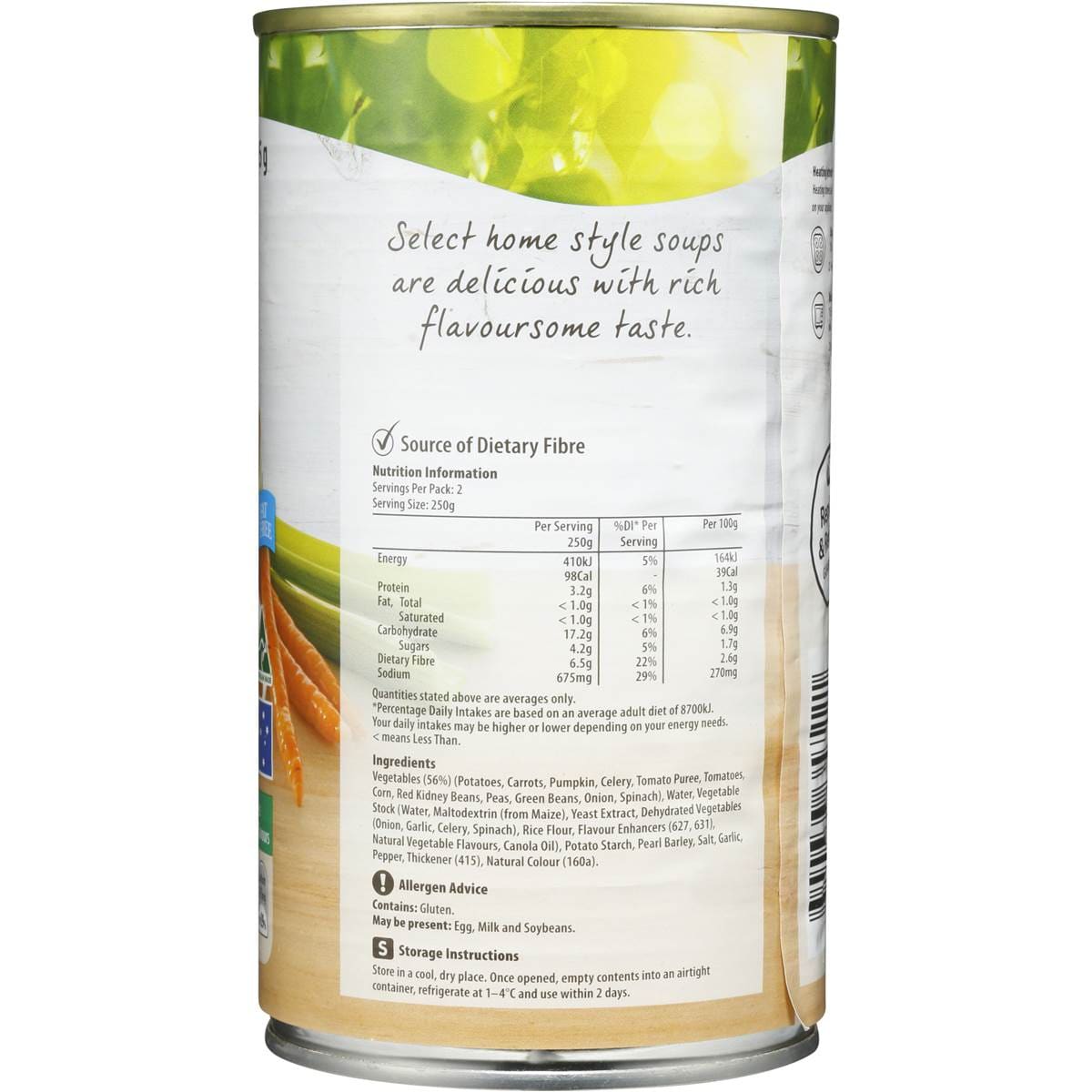 Woolworths Canned Soup Homestyle Vegetables 505g Woolworths