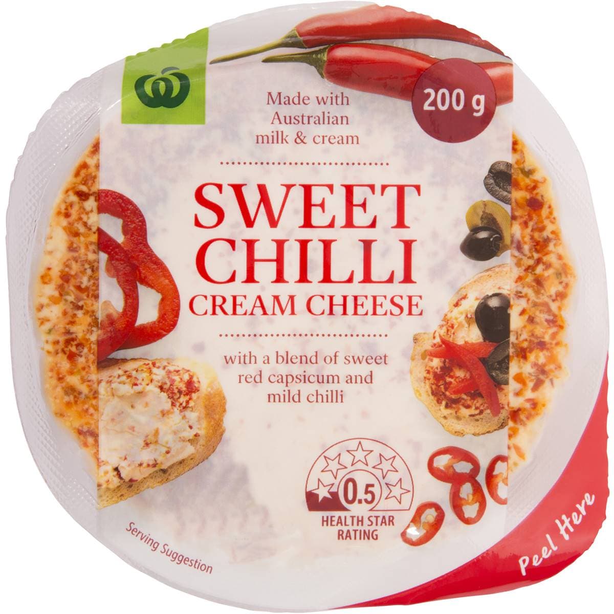 Woolworths Select Sweet Chilli Cream Cheese 200g Woolworths