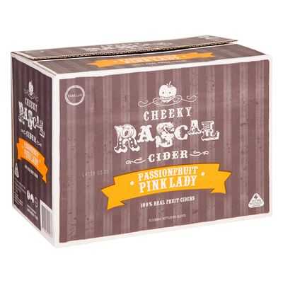 Cheeky Rascal Passionfruit & Pink Lady Cider Bottles