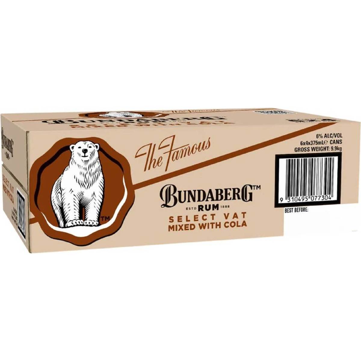 Bundaberg Select Vat Rum & Cola Cans