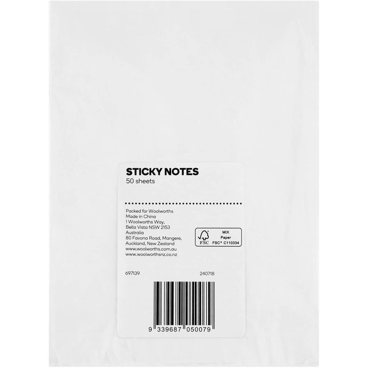 Woolworths Sticky Notes Set Woolworths