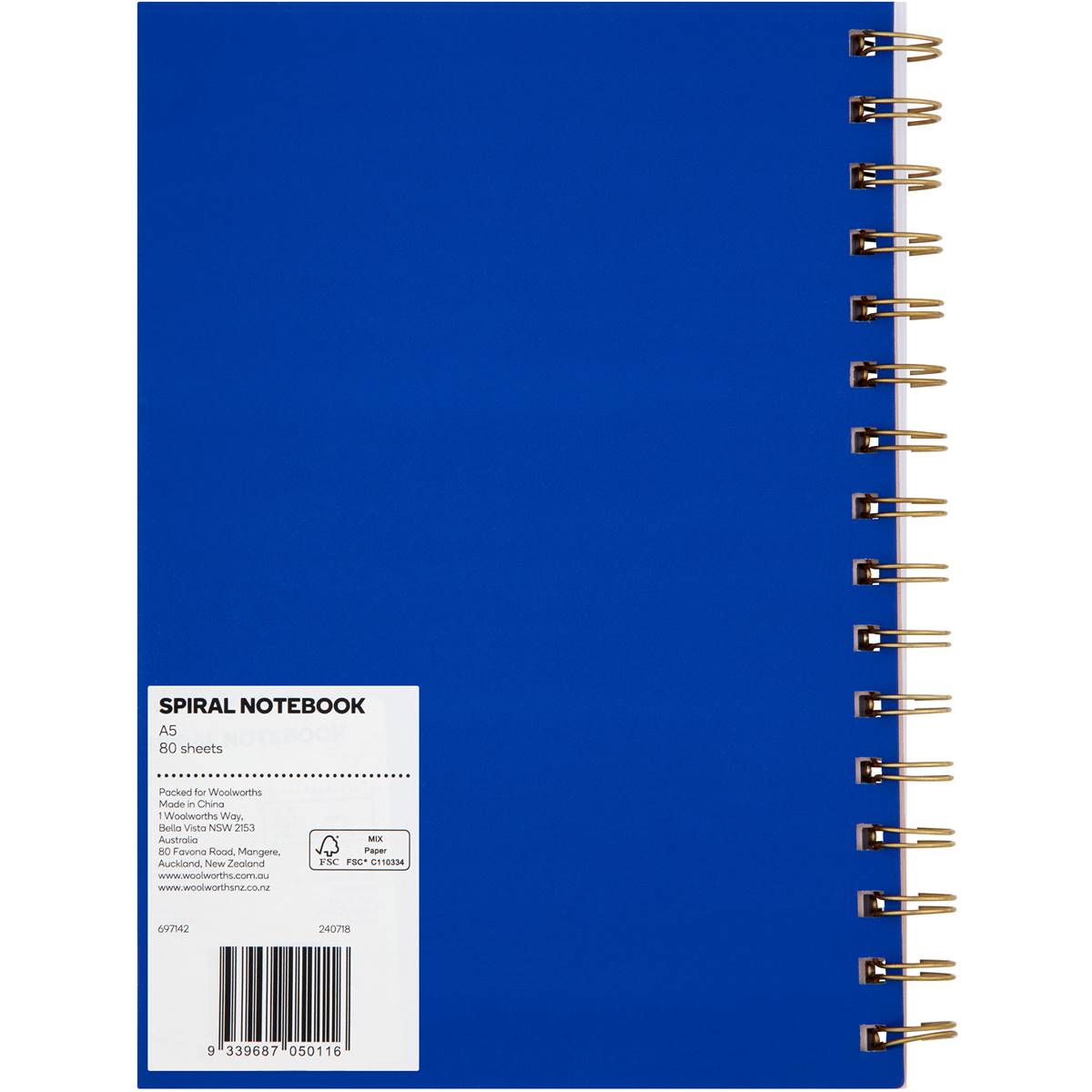 Woolworths A5 Spiral Notebook Each Woolworths