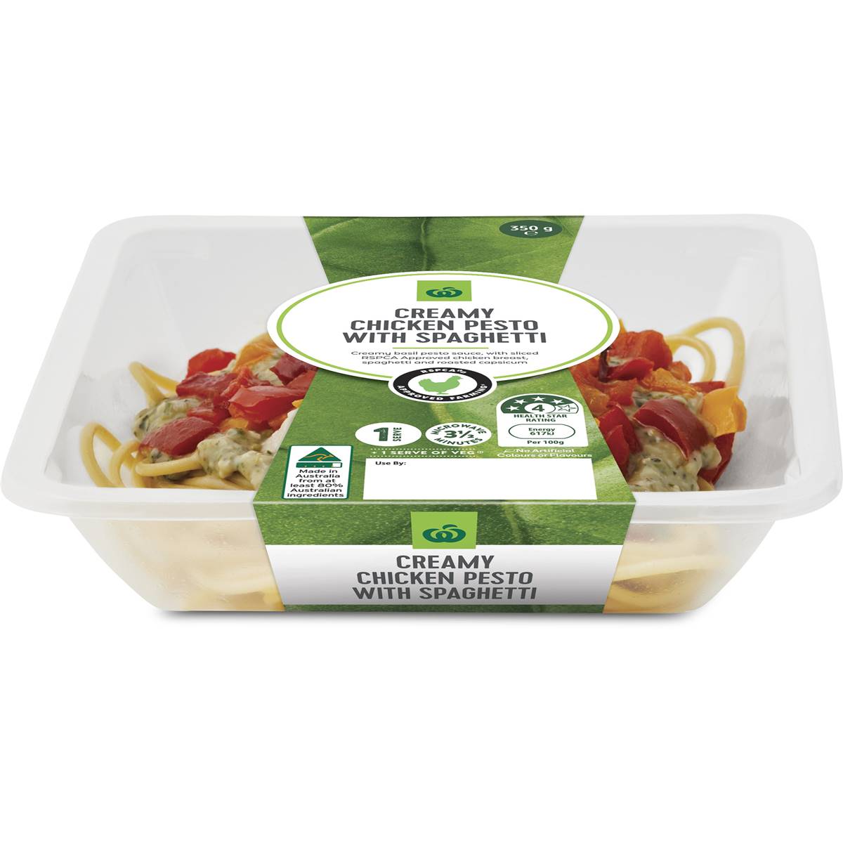 Woolworths Chicken Pesto With Spaghetti 350g Woolworths