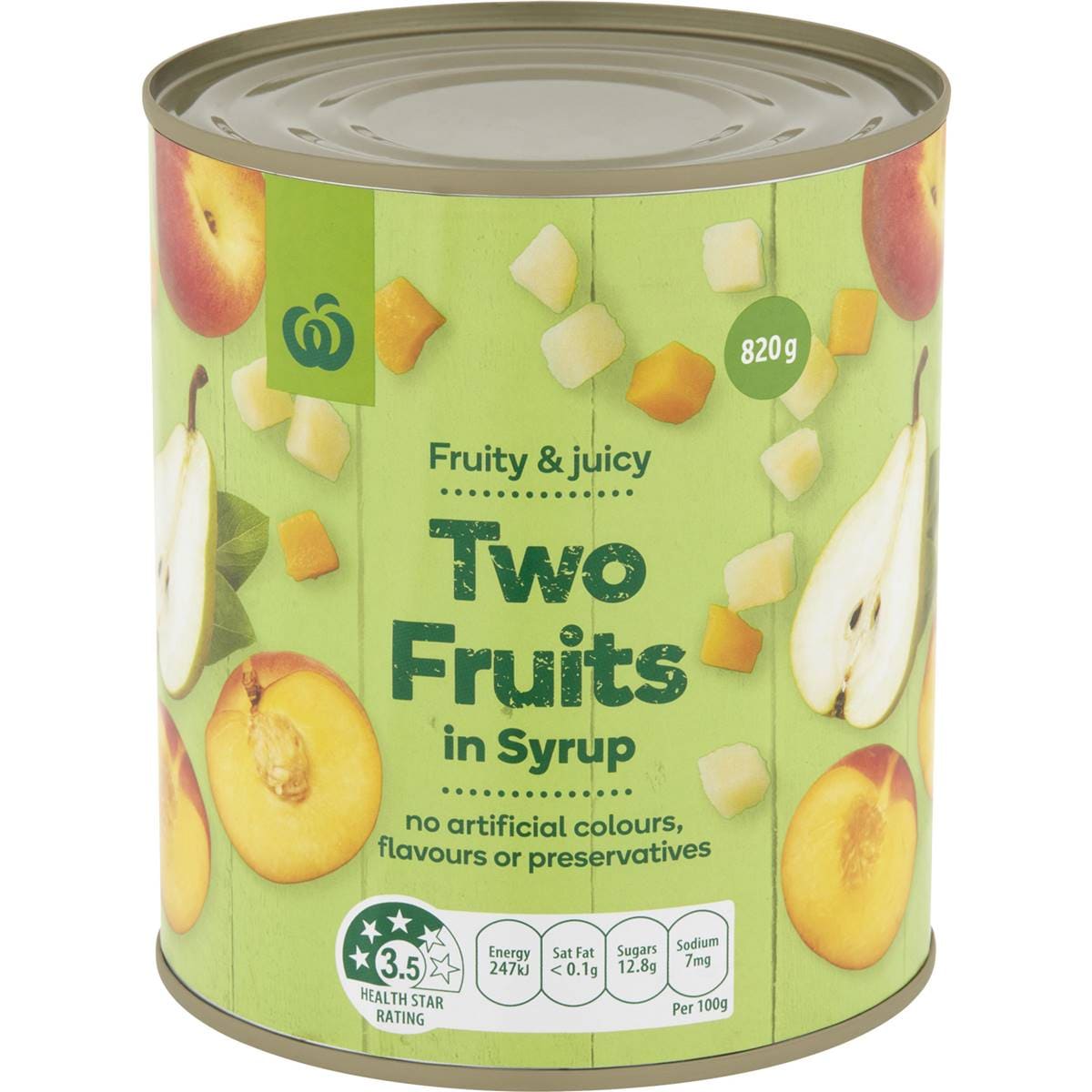 Woolworths Two Fruits In Syrup 820g Woolworths