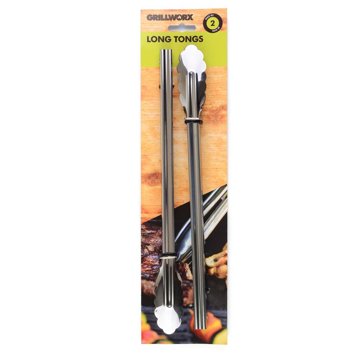 Grillworx Long Tongs 35cm 2 Pack Woolworths