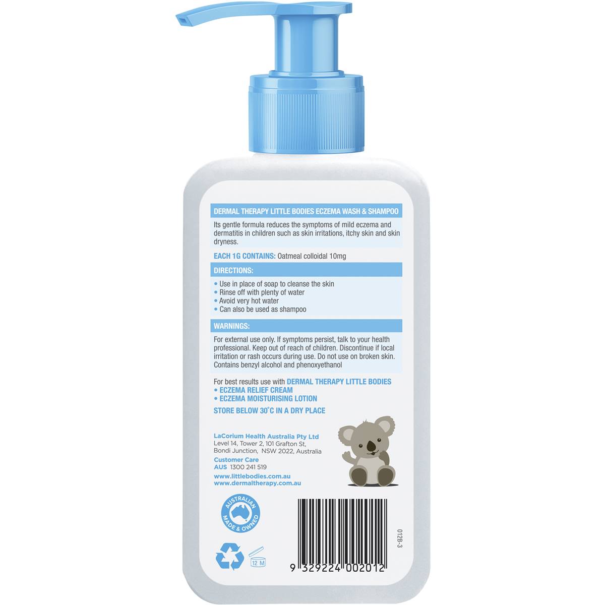 Little Bodies Eczema Relief Wash & Shampoo 210ml Woolworths