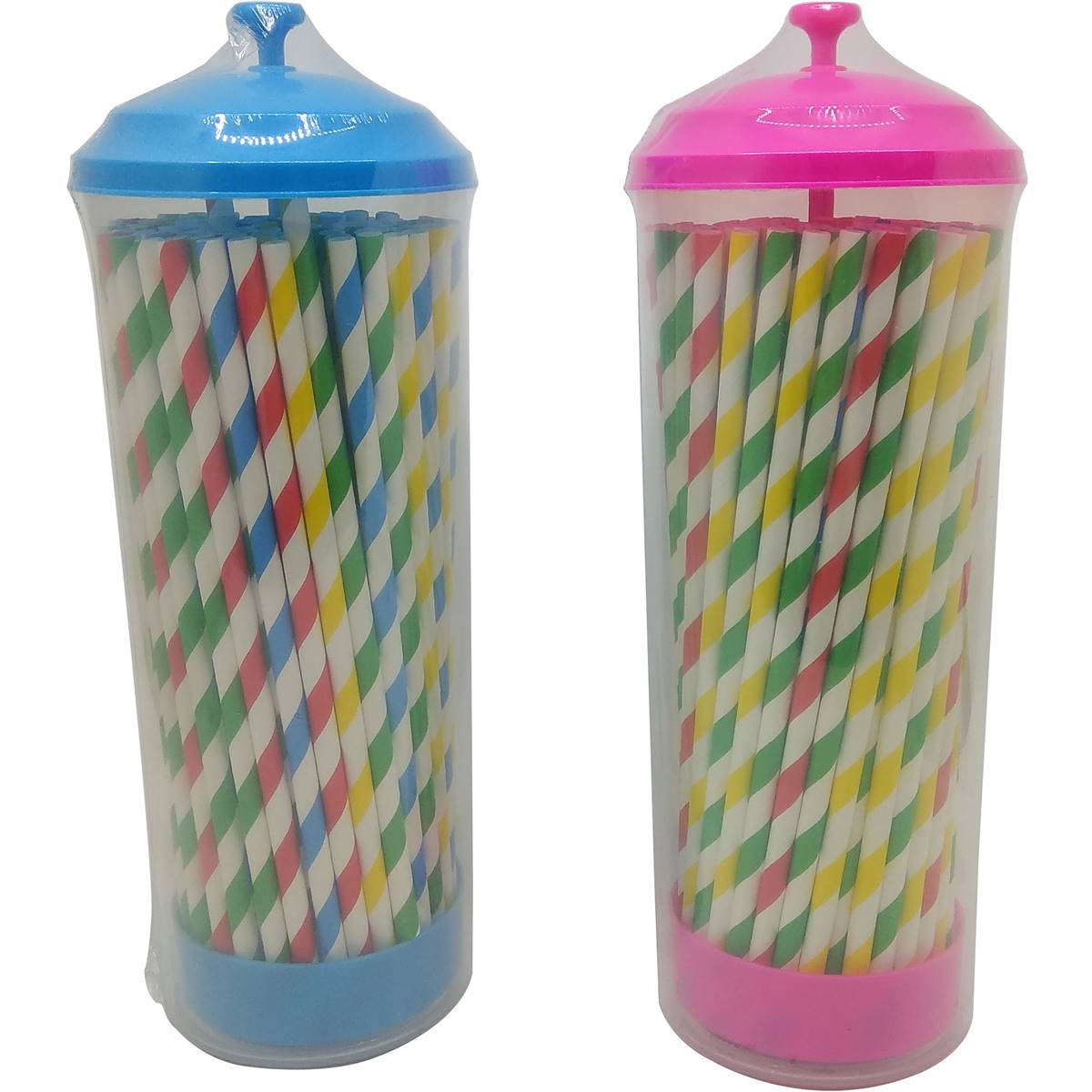 Woolworths Paper Straws In Dispenser Assorted 100 Pack Woolworths