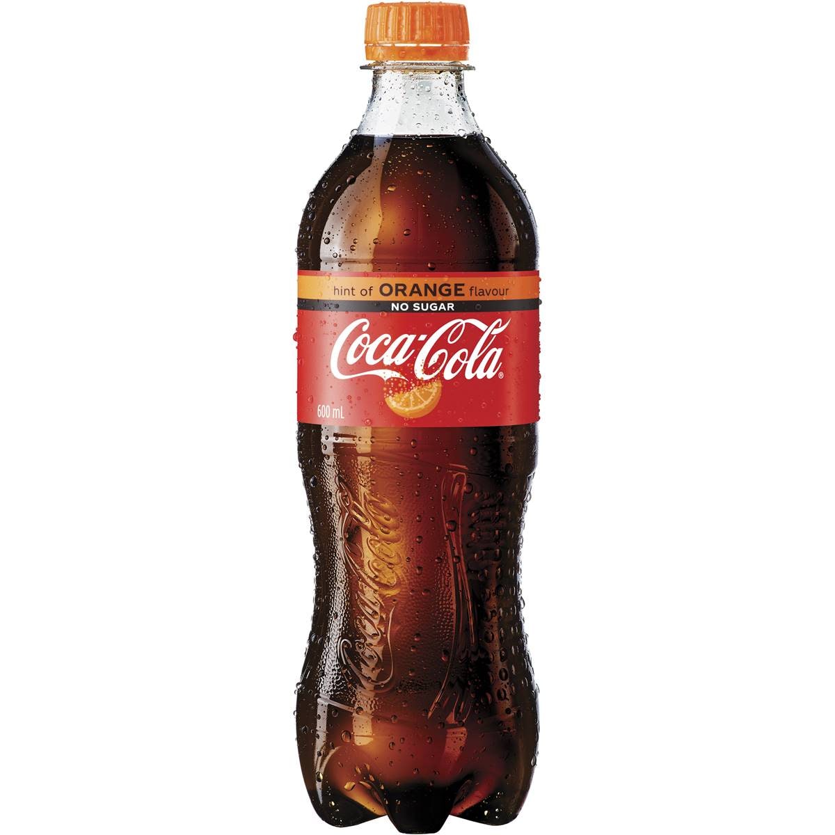 Cocacola No Sugar Orange 600ml Woolworths