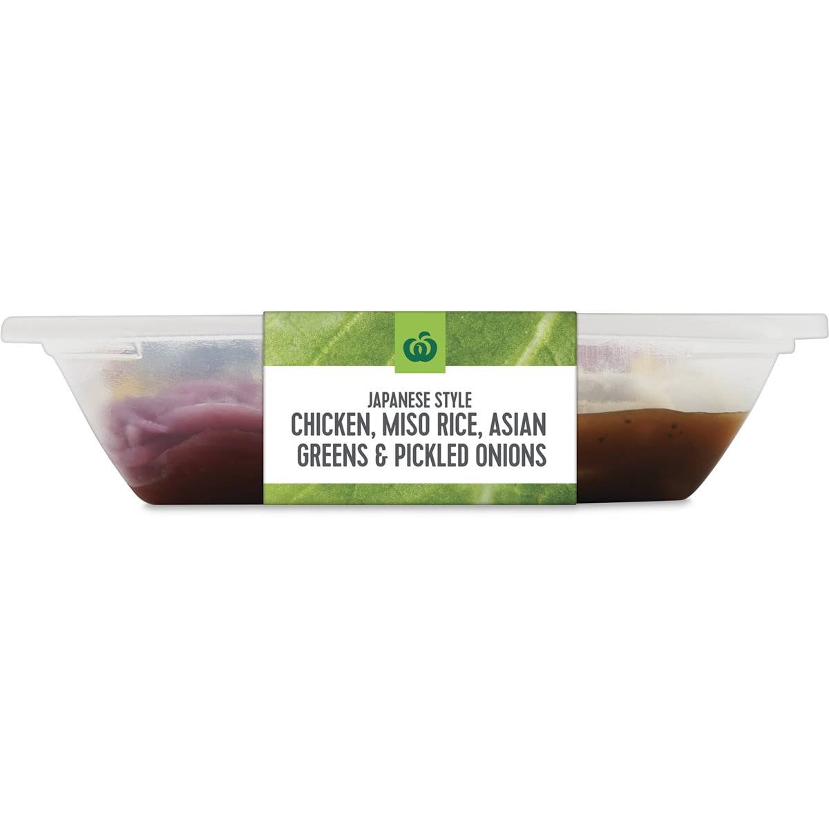 Woolworths Japanese Style Chicken Rice Asian Greens & Pickled Onions