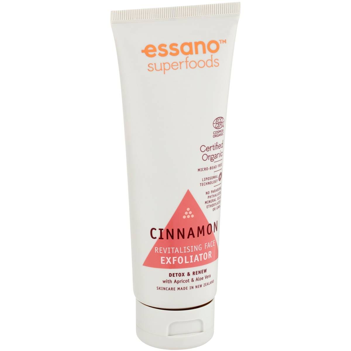 Essano Superfoods Cinnamon Revitalising Face Exfoliator 100ml Woolworths