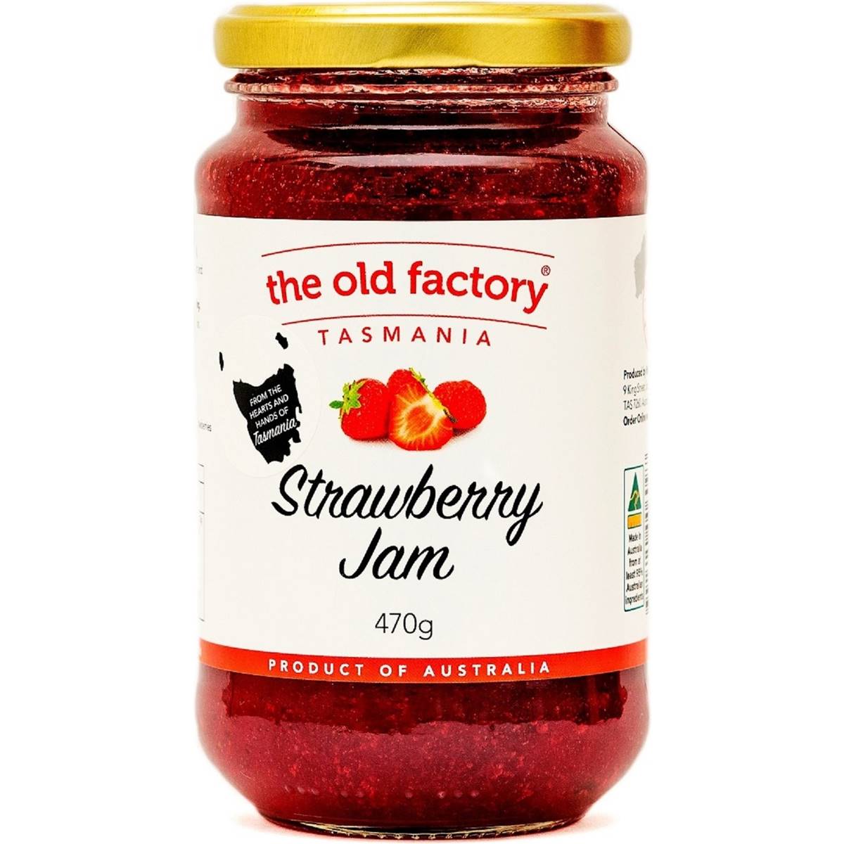 The Old Factory Strawberry Jam 470g Woolworths