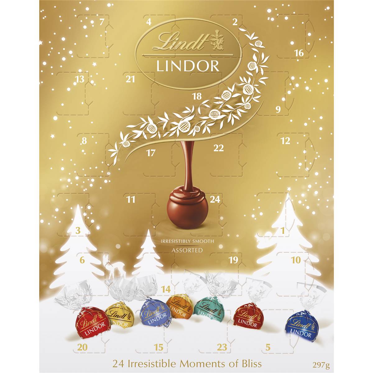 Lindt Lindor Le Advent Calendar Advent Calendar 297g | Woolworths