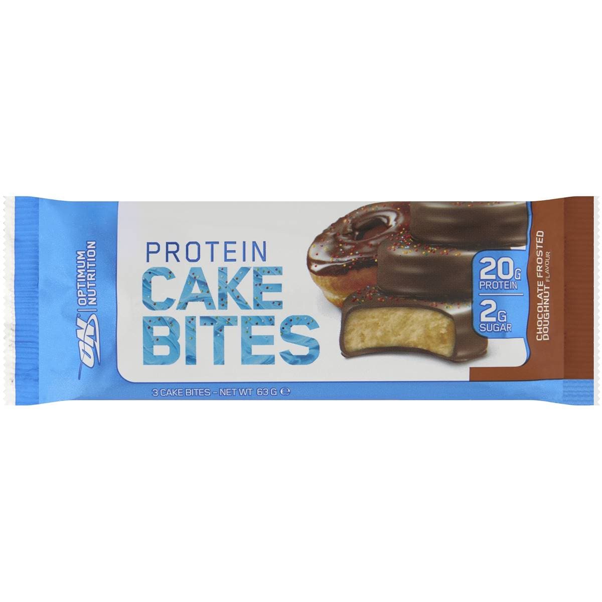 Optimum Nutrition Cake Bites Chocolate Doughnut 63g Woolworths