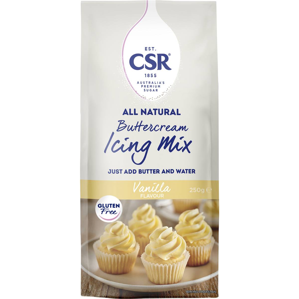 Csr All Natural Buttercream Icing Mix Vanilla 250g Woolworths