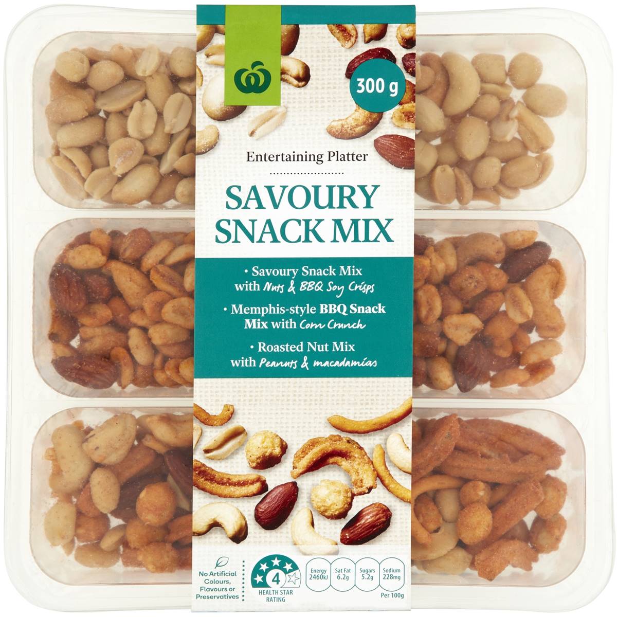 Woolworths Savoury Nut Entertainment Platter 300g Woolworths